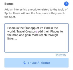 bonus - Findia app view