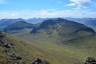view of the mountain ranges from the summit