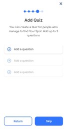 add quiz - Findia app view